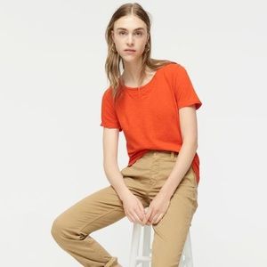 Jcrew Vintage Cotton Orange T Shirt